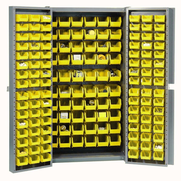 Global Industrial Bin Cabinet, 38 in W, 72 in H, 24 D 662132YL - main